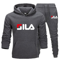 Load image into Gallery viewer, Fila Baskılı Erkek Spor Set-Füme