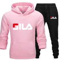 Load image into Gallery viewer, Fila Baskılı Erkek Spor Set-Füme