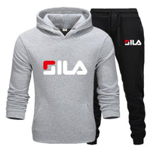 Load image into Gallery viewer, Fila Baskılı Erkek Spor Set-Füme