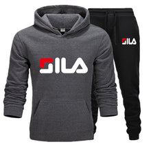 Load image into Gallery viewer, Fila Baskılı Erkek Spor Set-Füme