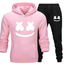 Load image into Gallery viewer, Marshmello Face Baskılı Erkek Spor Set-Siyah