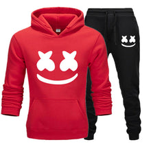 Load image into Gallery viewer, Marshmello Face Baskılı Erkek Spor Set-Siyah