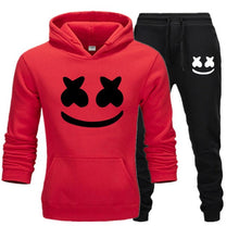 Load image into Gallery viewer, Marshmello Face Baskılı Erkek Spor Set-Siyah