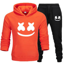 Load image into Gallery viewer, Marshmello Face Baskılı Erkek Spor Set-Siyah