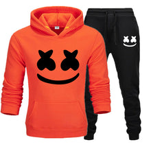 Load image into Gallery viewer, Marshmello Face Baskılı Erkek Spor Set-Siyah