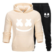 Load image into Gallery viewer, Marshmello Face Baskılı Erkek Spor Set-Siyah