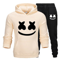 Load image into Gallery viewer, Marshmello Face Baskılı Erkek Spor Set-Siyah