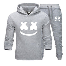 Load image into Gallery viewer, Marshmello Face Baskılı Erkek Spor Set-Siyah