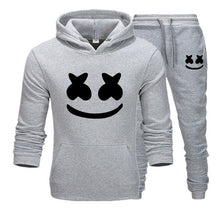 Load image into Gallery viewer, Marshmello Face Baskılı Erkek Spor Set-Siyah