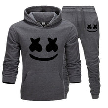 Load image into Gallery viewer, Marshmello Face Baskılı Erkek Spor Set-Siyah