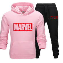 Load image into Gallery viewer, MARVEL Baskılı Erkek Spor Set-Siyah